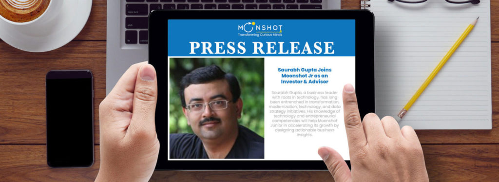 Saurabh Gupta Joins Moonshot Jr as an Investor & Advisor